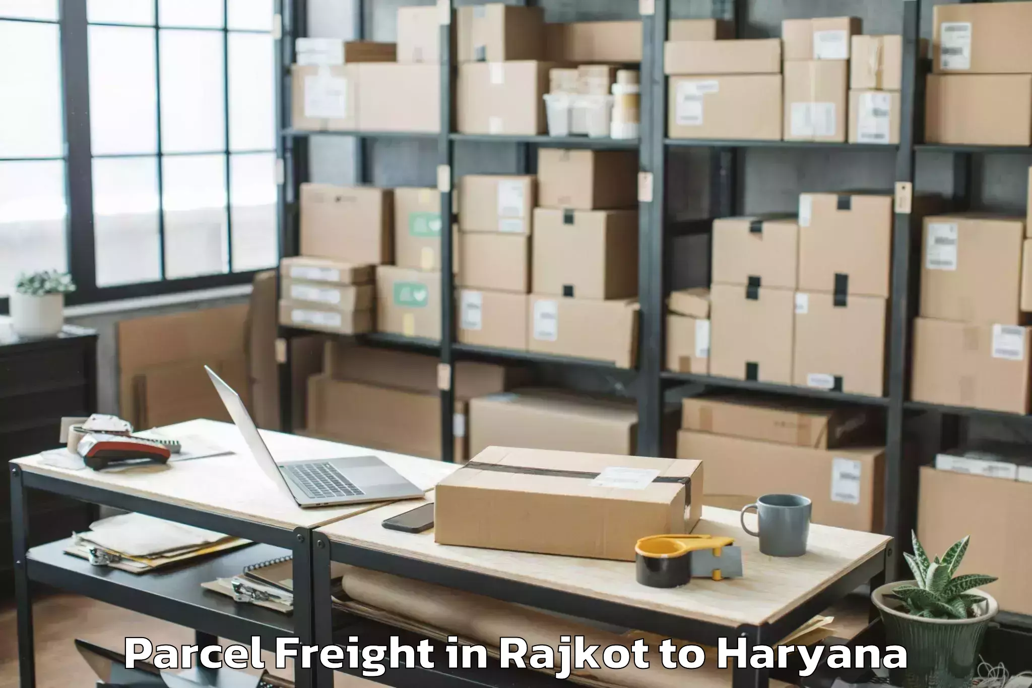 Book Your Rajkot to Safidon Parcel Freight Today